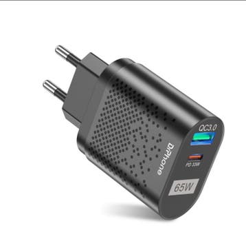 DrPhone WL12 GaN 65W Wandlader – 2 Poorten USB-C PD 3.0 33W, Verzenden