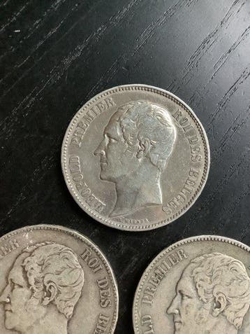 België. Leopold I. 5 Francs 1849-1865 (Zonder minimumprijs), Postzegels en Munten