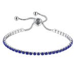 Fako Bijoux - Dames Armband Zirkonia Blauw - 2.5mm -, Verzenden, Nieuw