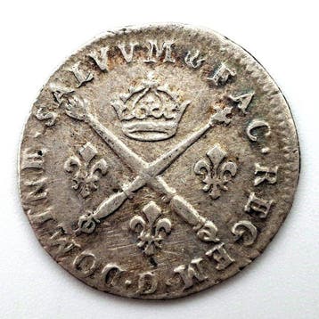 Frankrijk. Louis XIV (1643-1715). 10 Sols 1707-D, Lyon
