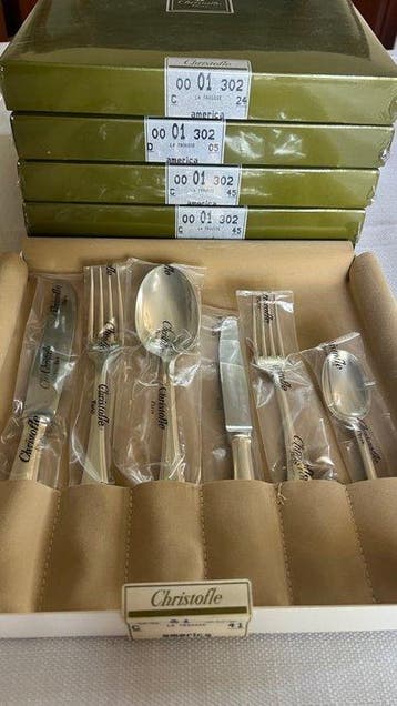Christofle - Luc Lanel - Bestekset voor 6 personen (36) - La, Antiek en Kunst