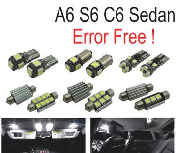 Kit 17 Ampoules Led Intérieur Pour Audi A6 S6 Rs6 C6 Berline, Verzenden