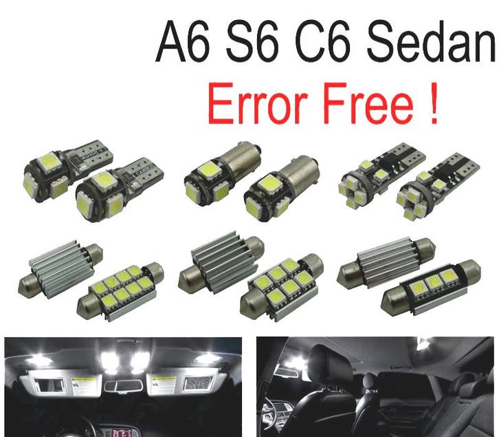 Kit 17 Ampoules Led Intérieur Pour Audi A6 S6 Rs6 C6 Berline, Autos : Pièces & Accessoires, Éclairage, Envoi