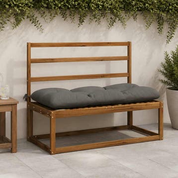 vidaXL Bankkussen VIANEN 100% Polyester Grijs 100 x 50 x 12, Verzenden, Nieuw
