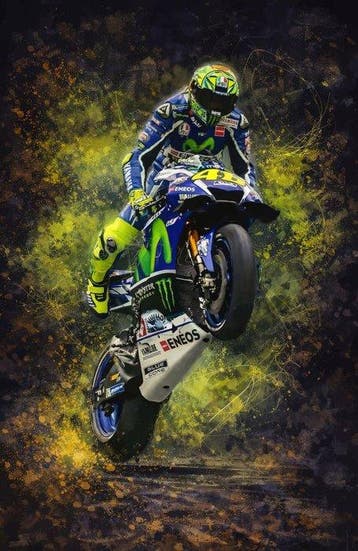 Canvas Fit - Alberto Ricardo - Valentino Rossi – Yamaha