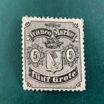 Bremen 1866 - 5 grands écus avec un bon centrage - MH -, Gestempeld