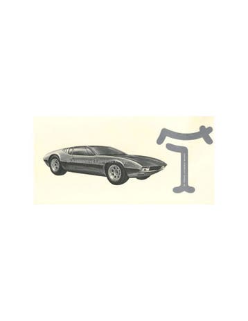 1967 DE TOMASO MANGUSTA BROCHURE, Ophalen of Verzenden, Nieuw