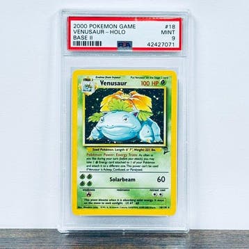 Pokémon Graded card - Venusaur - Holo 18 – Pokémon - PSA 9, Nieuw
