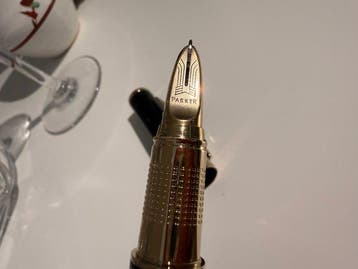 Parker - Parker Ingenuity Anthracite Black & Gold Fountain, Nieuw