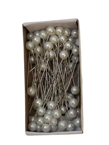 Parelspelden Push pin White 8 mm Set 72, Nieuw