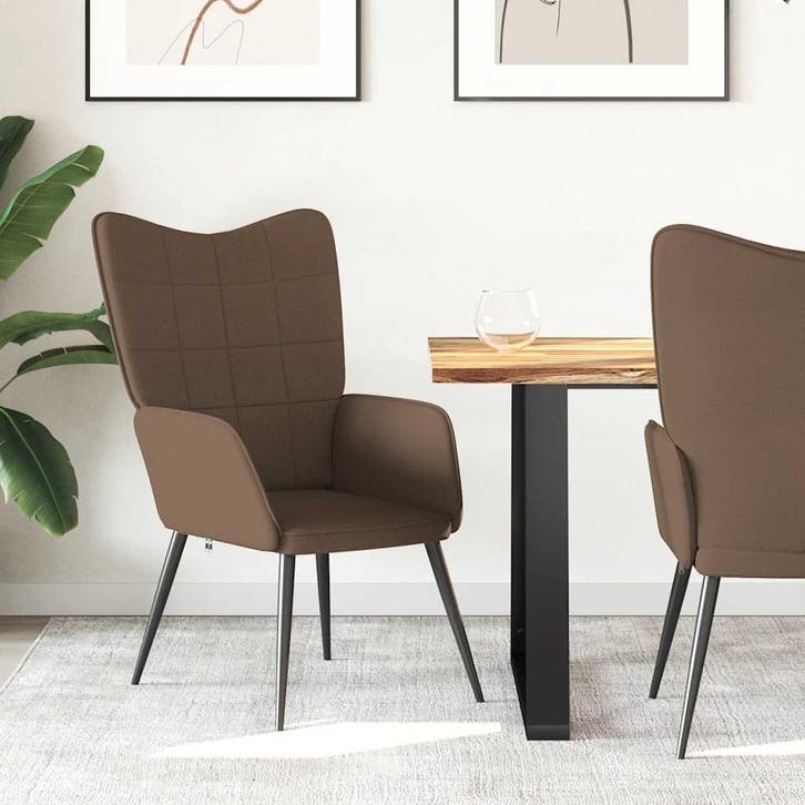 vidaXL Relaxstoel stof bruin, Huis en Inrichting, Fauteuils, Nieuw, Verzenden