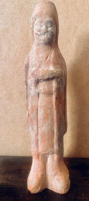 Chinois ancien, empire unifié des Tang Terre cuite Statuette
