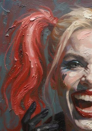 Boriani - Harley Quinn, oil limited new edition 4/20