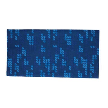 Haarband Multifunctioneel 45x25cm - Blok Patroon - Blauw, Nieuw