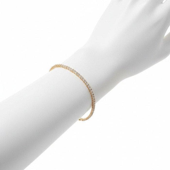 Armband - 14 karaat Geel goud - 2.61ct. tw. Diamant, Bijoux, Sacs & Beauté, Bracelets