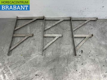 RVS Beugels Muurbeugels Beugel 3 stuks 60 x 41 cm Horeca, Ophalen of Verzenden, Nieuw in verpakking