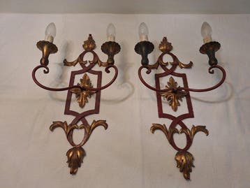 Palladio - Wandkandelaar - IJzer - Twee Florentijnse