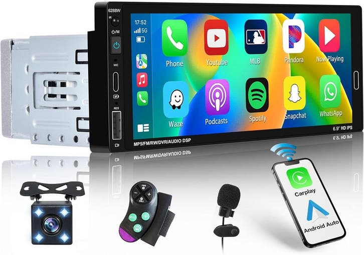 1 Din Autoradio 6,9 Carplay | Tweede kansje | OP = OP, Auto diversen, Autoradio's, Nieuw, Verzenden