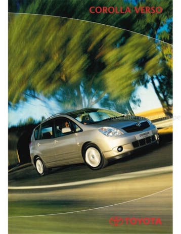 2003 TOYOTA COROLLA VERSO BROCHURE NEDERLANDS, Nieuw