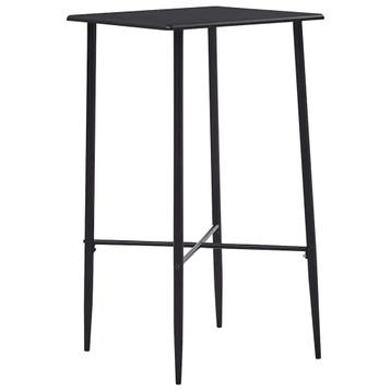 vidaXL Bartafel 60x60x111 cm MDF zwart, Huis en Inrichting, Verzenden, Nieuw