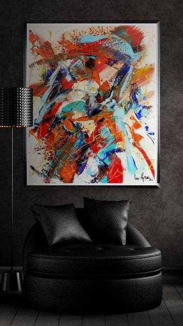 Luc Mora - Le perroquet bleu - XXL, Antiquités & Art