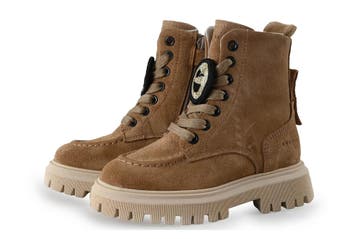 Nubikk Veterboots Meisjes in maat 25 Beige, Kinderen en Baby's, Verzenden, Jongen of Meisje, Nubikk, Schoenen