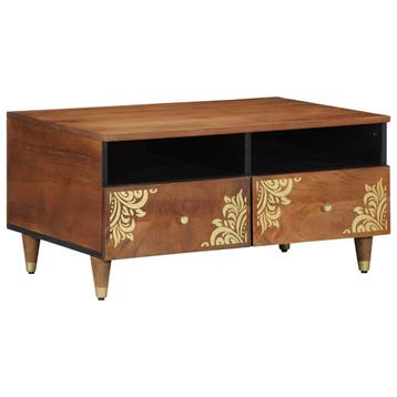 vidaXL Salontafel Honing bruin 80 x 54 x 40 cm Massief Mango, Verzenden, Nieuw