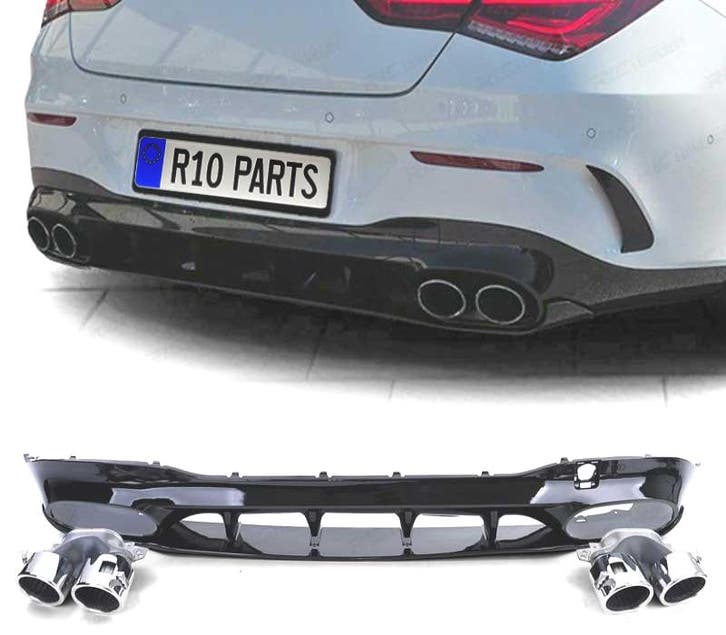 DIFFUSEUR MERCEDES CLA C118 19- LOOK AMG NOIR BRILLANT + EMB, Autos : Pièces & Accessoires, Carrosserie & Tôlerie, Envoi