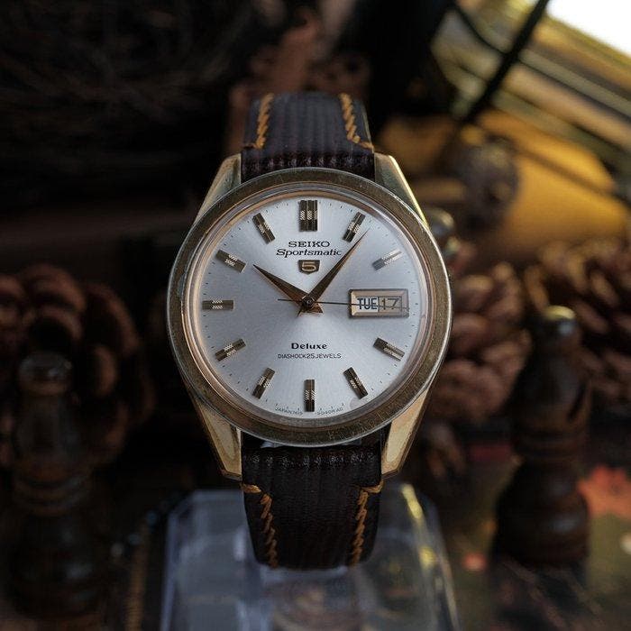 Seiko - Sportsmatic Deluxe - Zonder minimumprijs - 7619-9030, Bijoux, Sacs & Beauté, Montres | Anciennes | Antiquités