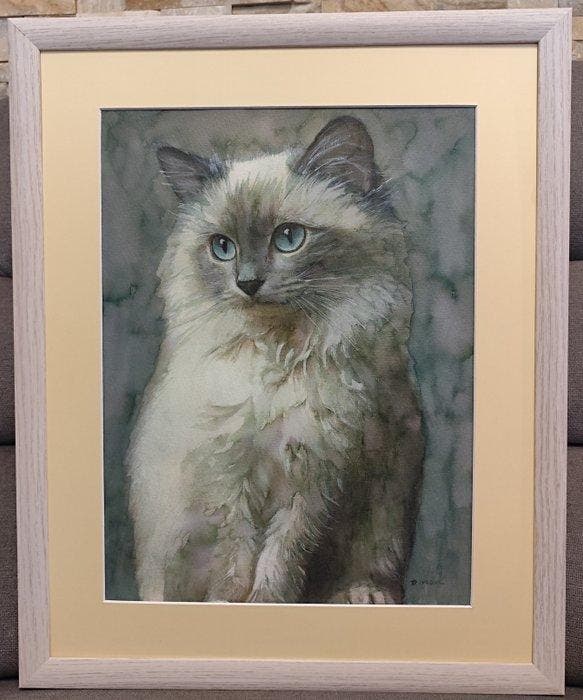 Davor Ivkovi (1965) - Cat, Antiek en Kunst, Kunst | Schilderijen | Klassiek