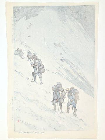 Vallée enneigée dHarinoki - Papier - Yoshida Hiroshi