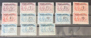 Pays-Bas 1907/1923 - Port de Ruyter, Internement, Wilhelmina, Gestempeld