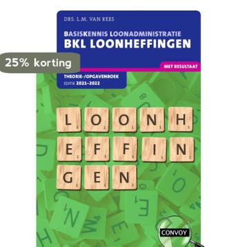BKL Loonheffingen Theorie-/opgavenboek 2021-2022, Verzenden, Gelezen, L.M. van Rees