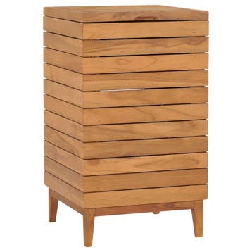 vidaXL Wasmand 40x40x70 cm massief teakhout, Verzenden, Nieuw
