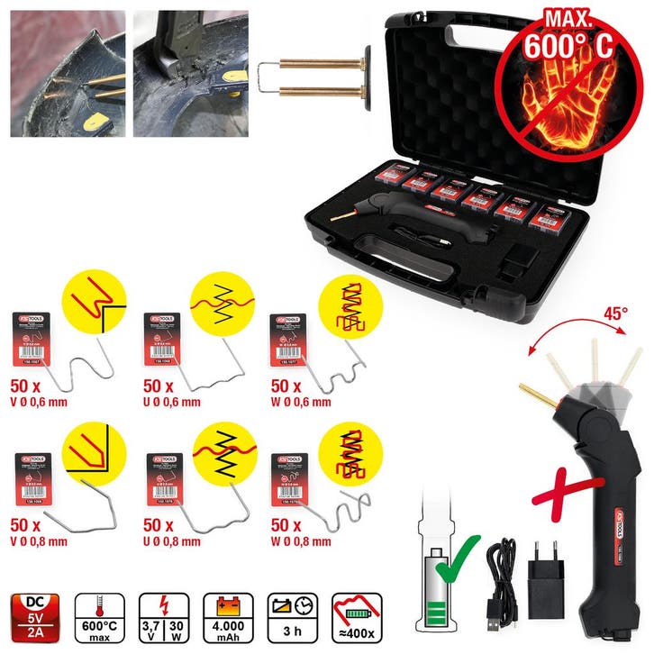 KS Tools Draadloze Kunststof Reparatieset 303-delig, Auto diversen, Autogereedschap, Nieuw, Verzenden