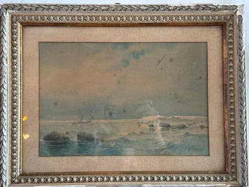 Europese school (XIX) - Aquarel