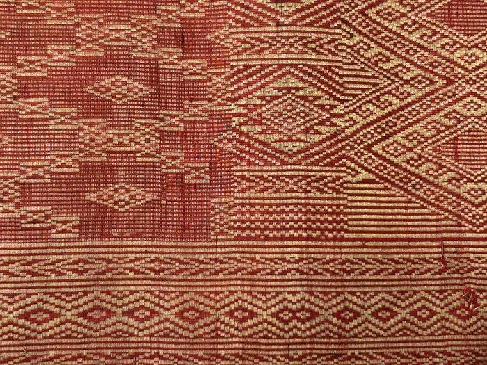 sarong - Katoen, Goud - Indonesië - 19e eeuw, Antiquités & Art, Art | Art non-occidental
