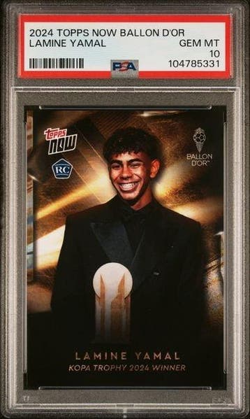 2024, 2025, 2023/24 Topps Topps Now Lamine Yamal 2024 TOPPS, Nieuw