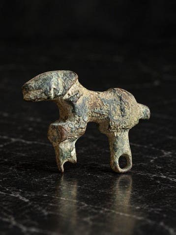 Oud-Romeins, Keizerrijk Brons Paardenvormige appliqué uit de