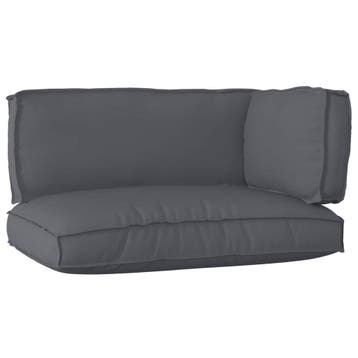 vidaXL Pallet Kussen Set Oxford Stof Antraciet 120 x 80 x 52, Huis en Inrichting, Verzenden, Nieuw