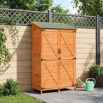 vidaXL Tuin Shed Bruin 106 x 56 x 176,5 cm Bewerkt hout, Verzenden, Nieuw