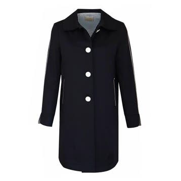 Verysimple • zwarte trenchcoat • 36 (IT42), Verzenden