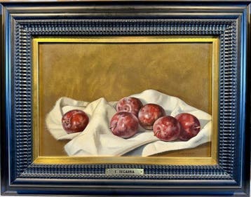 Enrique Segarra (1945) - Bodegón de ciruelas