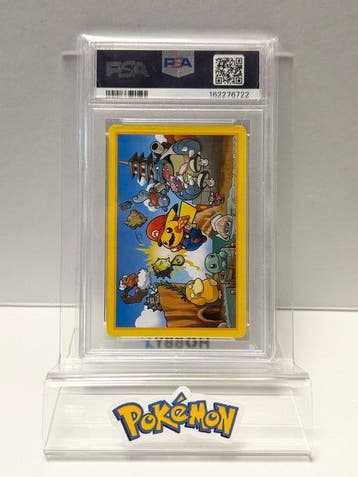 Pokémon - 1 Graded card - 2016 Mario Pikachu Playing Cards, Hobby en Vrije tijd, Nieuw