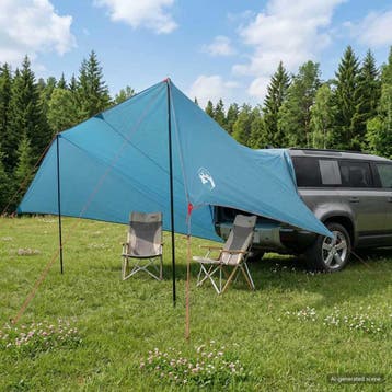 vidaXL Voertuigluifel Blauw 518 x 580 x 215 cm Polyester en, Verzenden