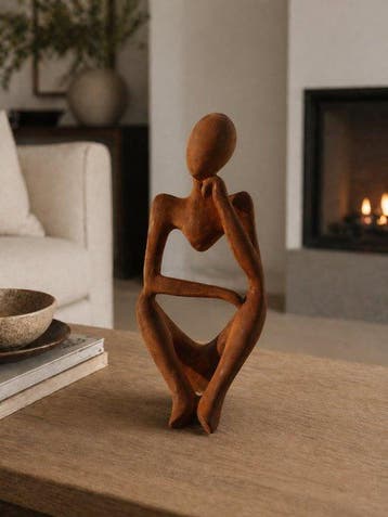 Beeld, metalen zware abstracte afbeelding droomfiguur - 24
