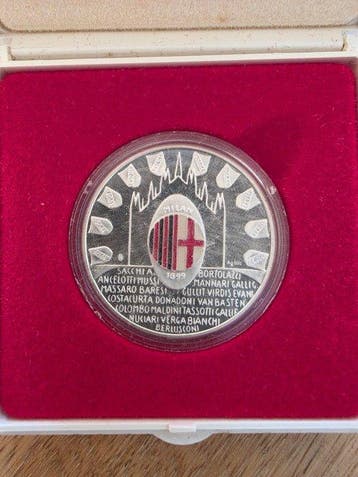 AC Milan - 1988 Championship Winners - Solid Silver (AG 986), Nieuw