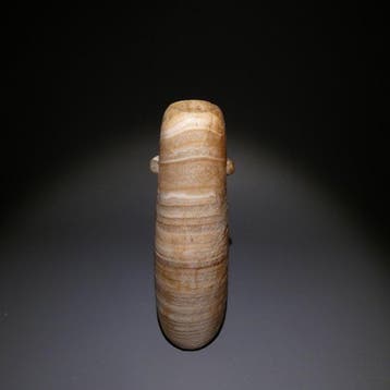Oud-Egyptisch Albast Alabastron. 17,5 cm hoog. Ptolemaïsche, Verzamelen