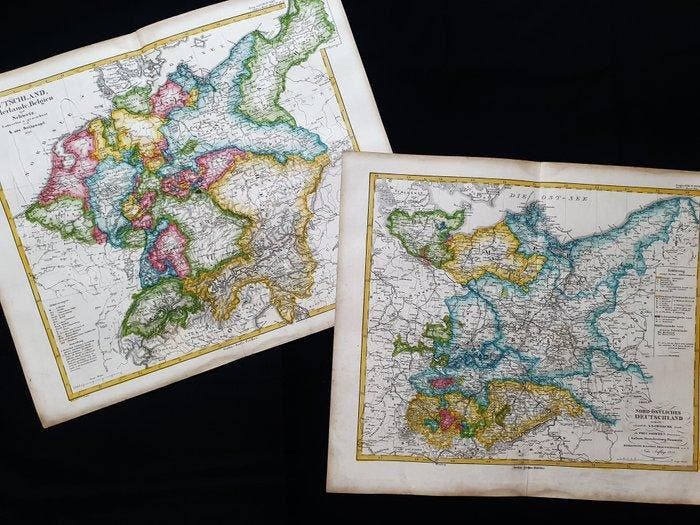 Europa - [LOT of 2] - Oost-Europa / Pruisen / Duitsland /, Livres, Atlas & Cartes géographiques