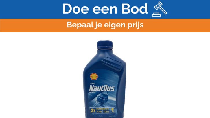 Bieden: Shell TC-W3 Marine Engine Oil 2-Stroke Outboard Mot, Watersport en Boten, Bootonderdelen, Ophalen of Verzenden